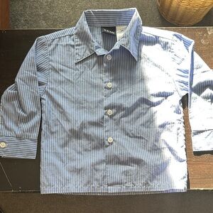 TFW Kids Blue Pinstripe Button Down Shirt